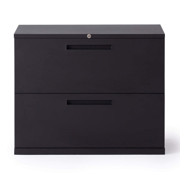 Novah 2-Drawer File Cabinet - Charcoal