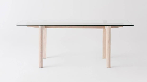 Place Dining Table Ash top glass