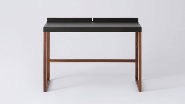 Trivia Desk - Charcoal/Walnut