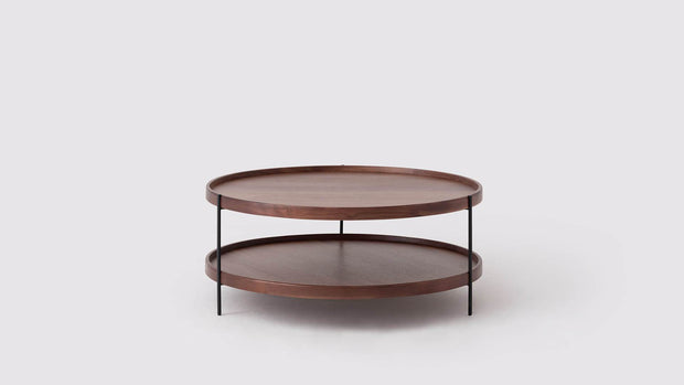 Sage Large Round Coffee Table - Walnut