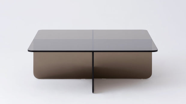 Verre Square Coffee Table - Brown