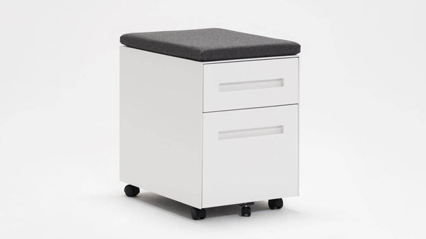 Novah Mobile Pedestal - White