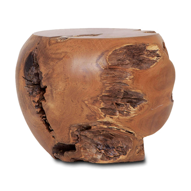 Solid Wood Stool - Mushroom