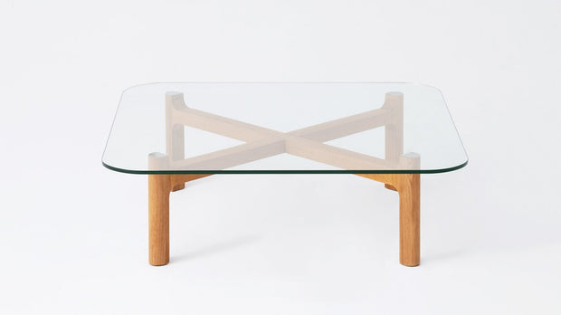 Place Coffee Table Square Top - Glass