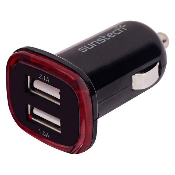 USB-autolaturi Sunstech DCU10BK Musta