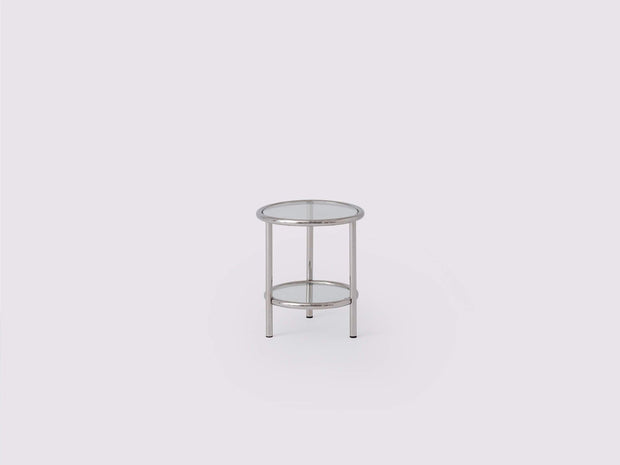 Tubular End Table - Stainless Steel