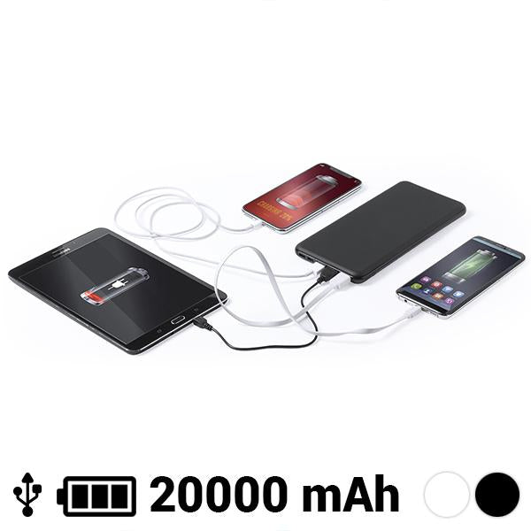 Varavirtalähde 20000 mAh USB-C Lightning Micro USB 145784