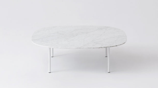 River Square Coffee Table Top - White Marble