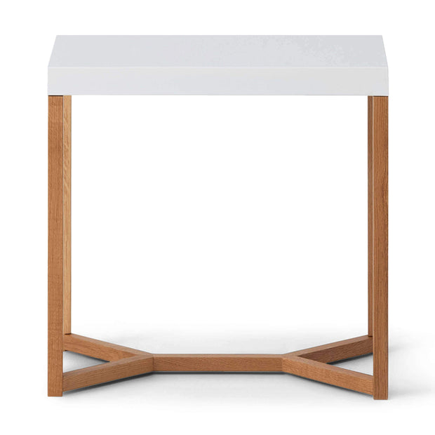 Trivia Tall Side Table - White