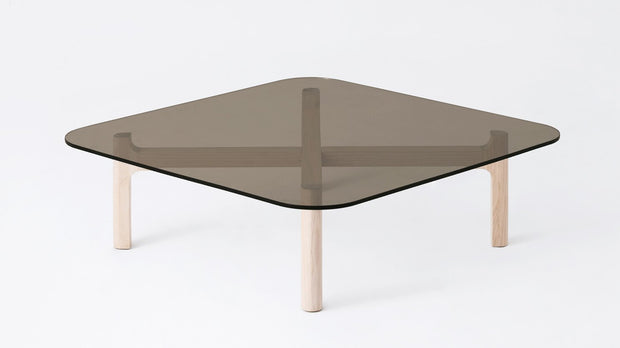 Place Coffee Table Complete - Brown Glass