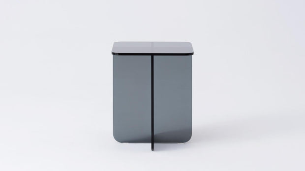 Verre End Table - Grey