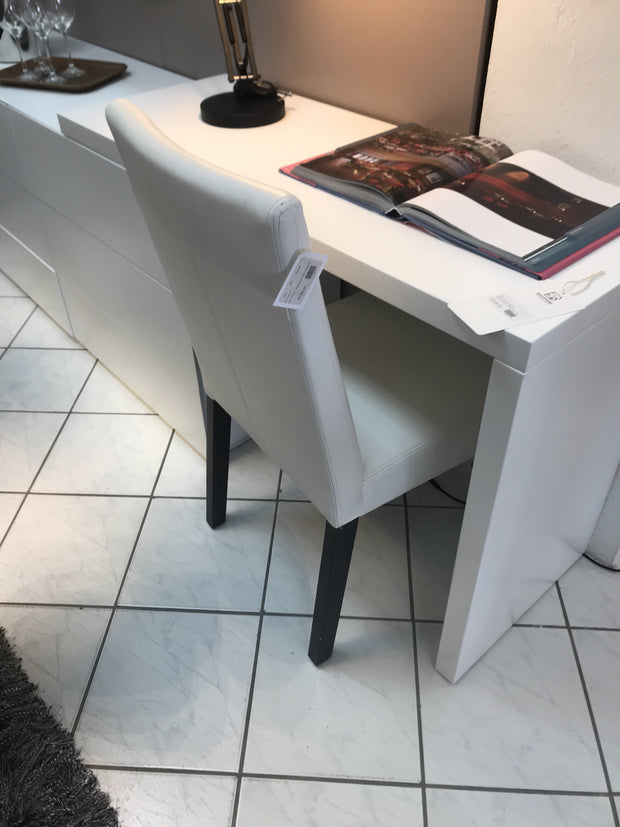 parsons chair white bicast