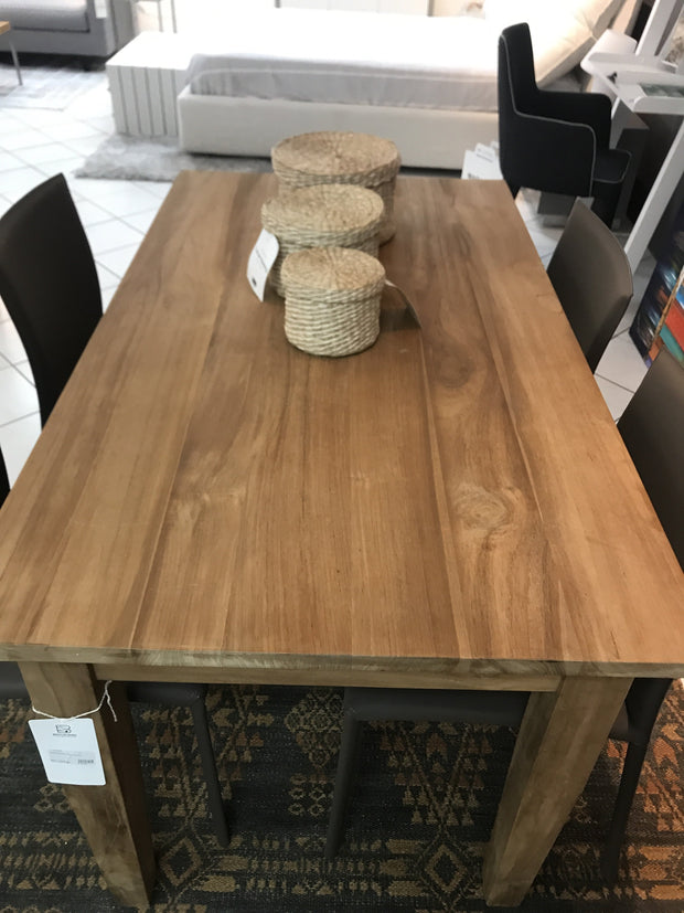 teak dining table ivana teal